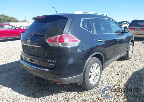 2014 Nissan Rogue Sv z USA, uszkodzony, nr VIN 5N1AT2MV2EC864496